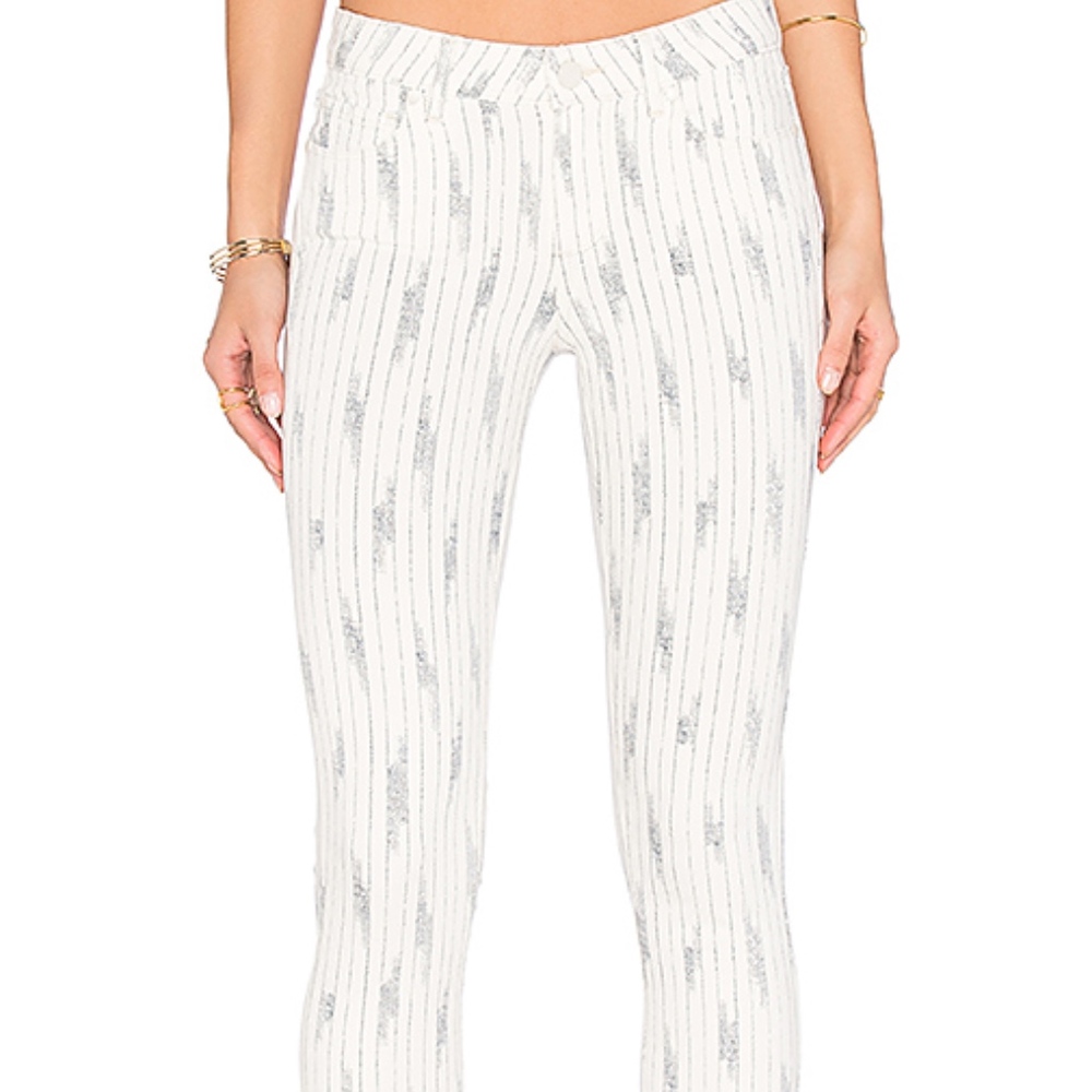 NWT paige denim patterned skinny jeans 24